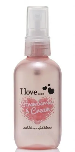 I Love…Cosmetics pachnący spray do ciała - Body Spritzer Strawberries & Cream 100 ml 