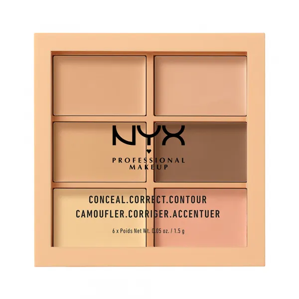 NYX Cosmetics Conceal, Correct, Contour Palette – Light (3CP01)