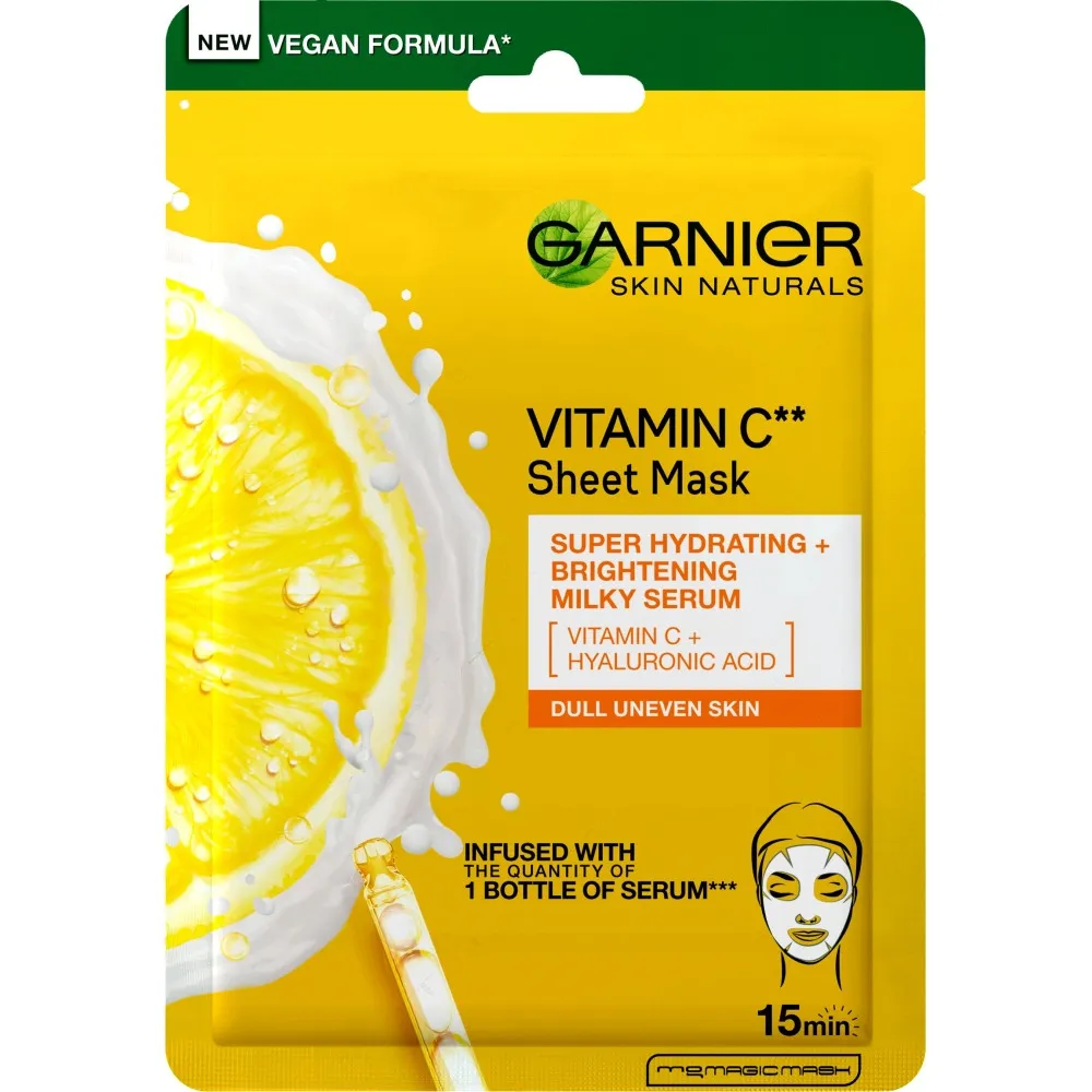 Garnier maska - Skin Naturals Tissue Mask With Vitamin C