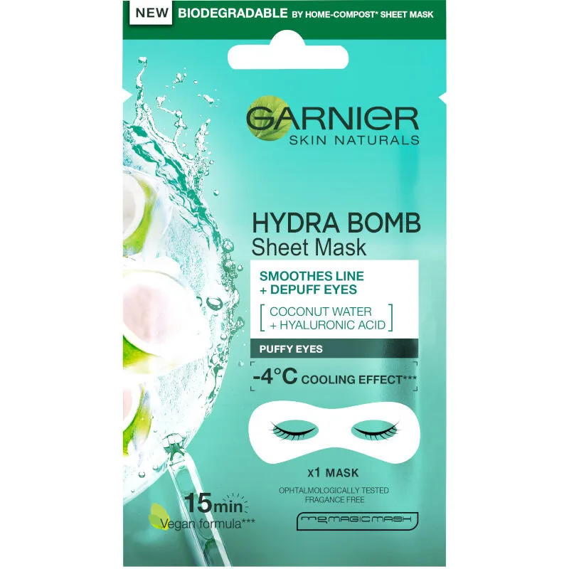 Garnier maska ​​na oczy - Skin Naturals Eye Tissue Mask To Reduce Fine Lines Around The Eyes