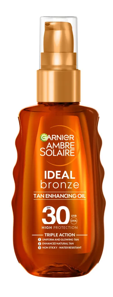 Garnier Ambre Solaire Ideal Bronze Protective Oil Spray - SPF30 Olejek do opalania w spreju