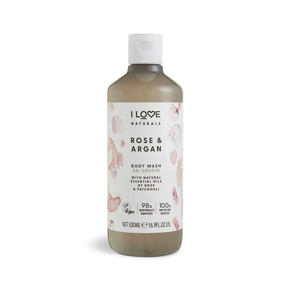 I Love... Cosmetics Naturals Body Wash - Rose & Argan- Żel pod prysznic