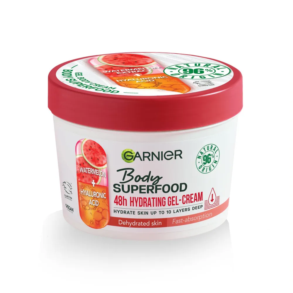 Garnier Body Superfood Hydrating Gel Cream  Nawilżający żel-krem z arbuzem - Watermelon & Hyaluronic Acid