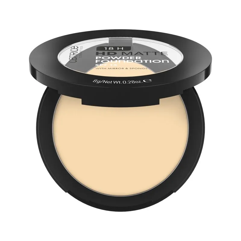 CATRICE 18H HD Matte Powder Foundation - 010W