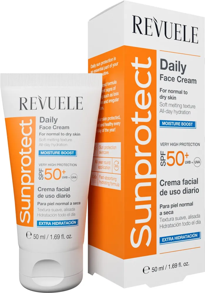 Revuele Sunprotect Krem do twarzy na dzień - Zwiększenie nawilżenia SPF 50+