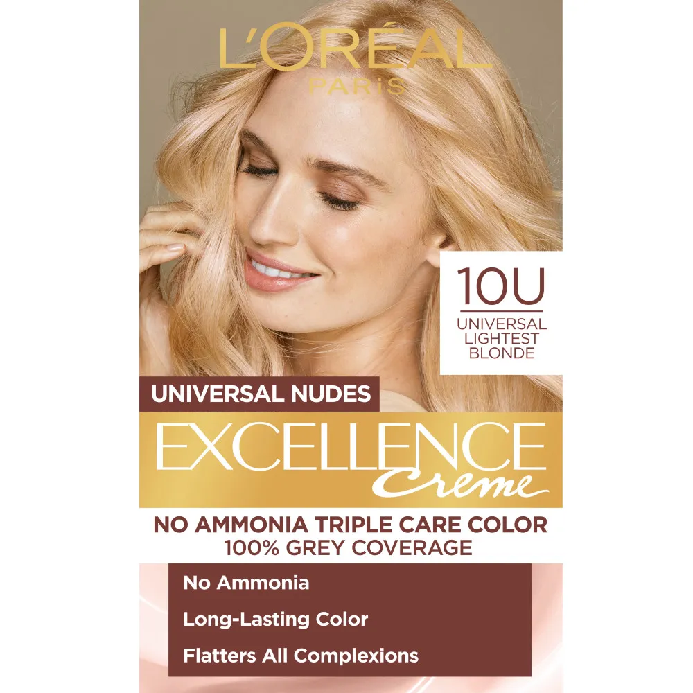 L’Oréal Paris farba do włosów - EXCELLENCE Nudes - 10U Universal Lightest Blonde