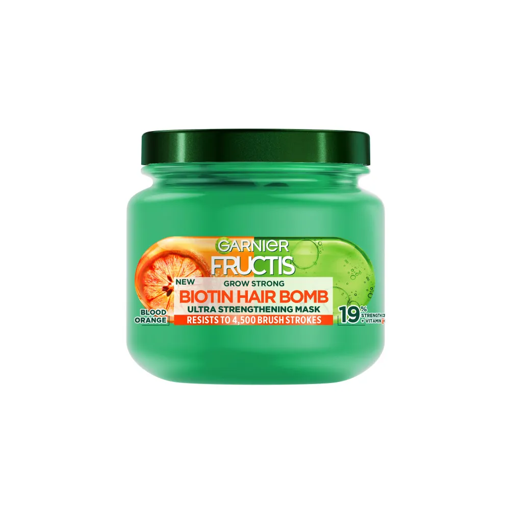 Garnier maska do włosów - Fructis Grow Strong Biotin Hair Bomb Mask