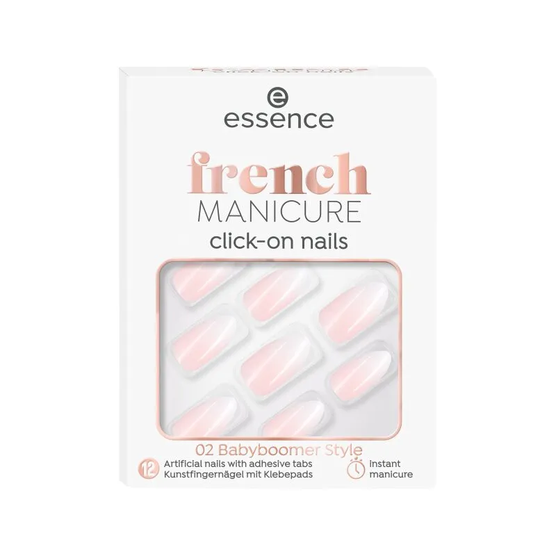 essence French MANICURE Click-on Nails - 02 Babyboomer Style