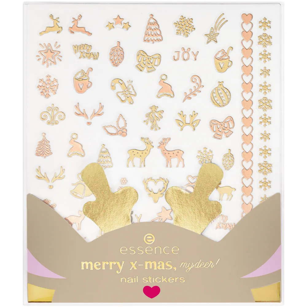 essence Merry X-Mas, My Deer! Nail Stickers - 01 Wish You Were Deer, Rudolph!