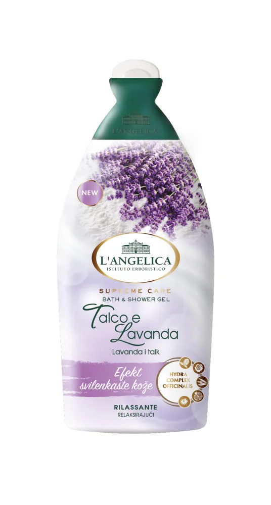 L'Angelica Żel do kąpieli i pod prysznic - Talc & Lavender