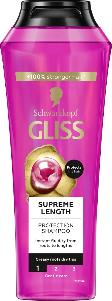 Schwarzkopf Gliss szampon - Supreme Length Shampoo