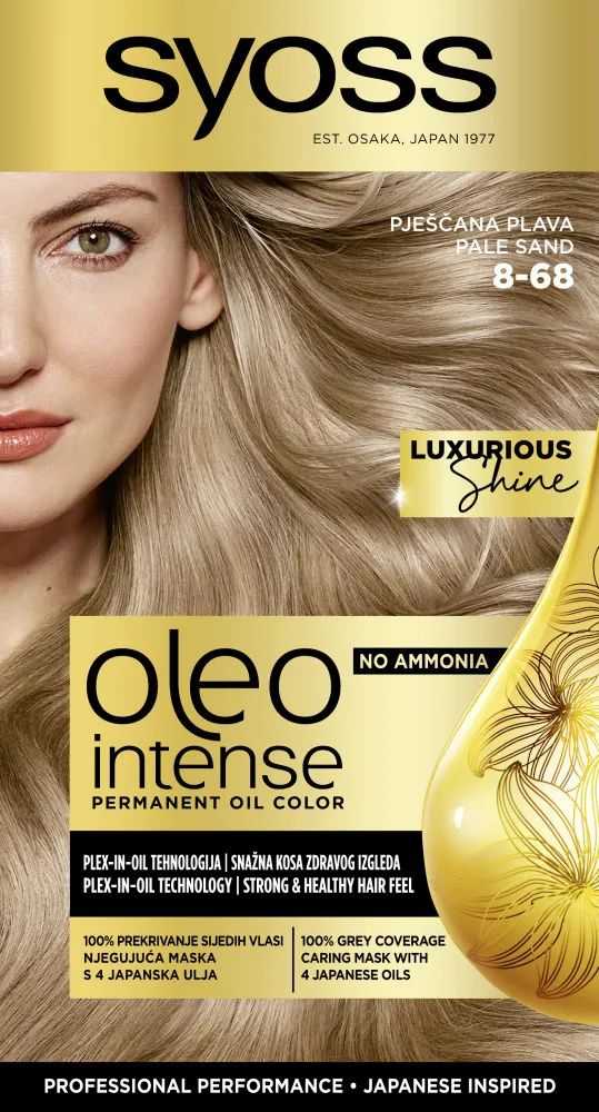 Syoss farba do włosów - Oleo Intense Permanent Oil Color - 8-68 Pale Sand 