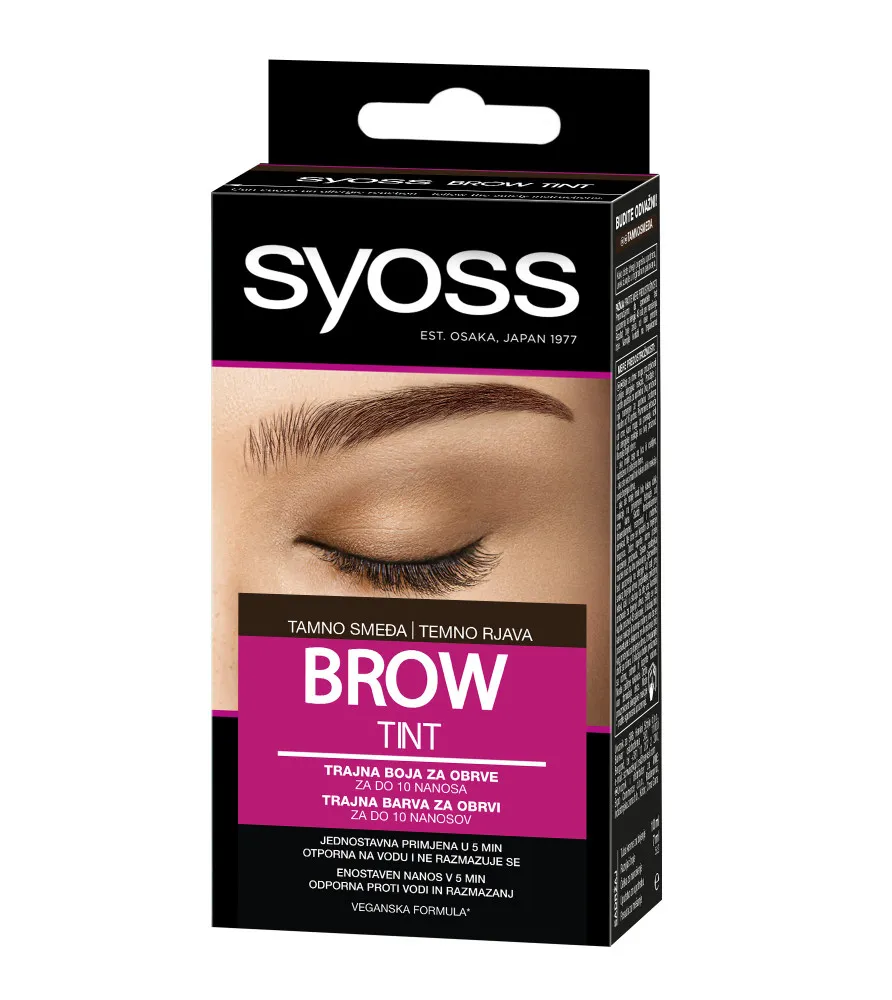 Syosstrwała farba do brwi - Brow Tint - Dark Brown