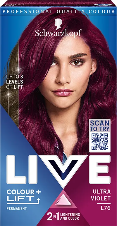 Schwarzkopf farba do włosów Live Colour + Lift - L76 Ultra Violet