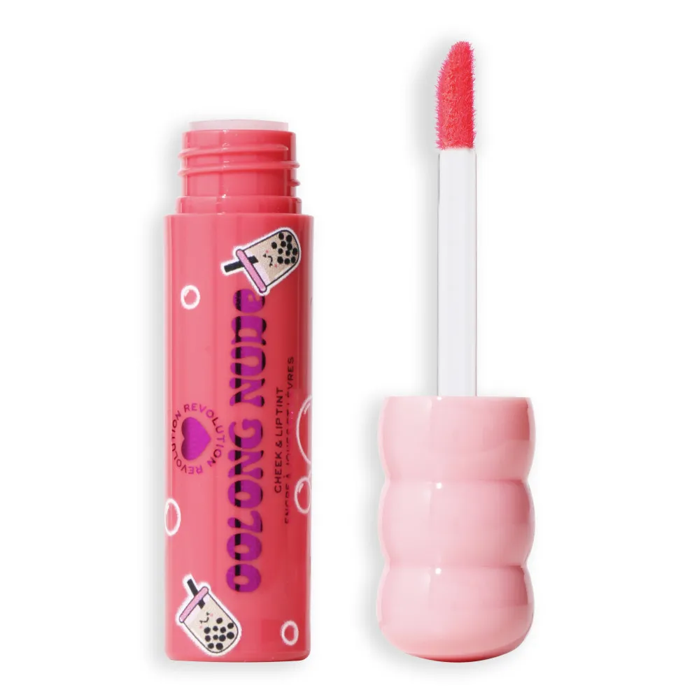 I Heart Revolution Bubble Tea Milky Blush + Lip Tint - Oolong Nude